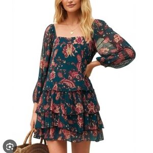 NWT Band Of The Free Mandy Floral Tiered Mini Dress